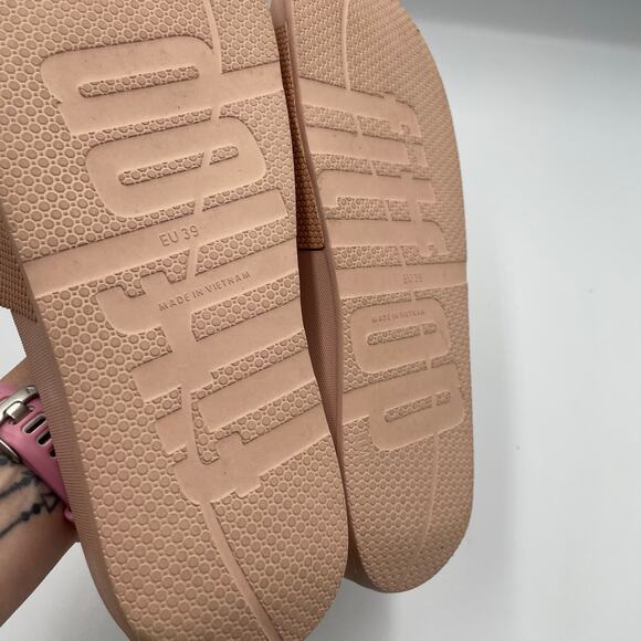 Fit Flops Slides Pale Pink 8 39 Shoes Summer Sandals Beach Fitflop - Picture 3 of 4